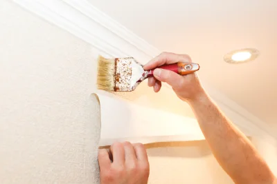Pose de papier peint à Sciecq — revêtements muraux et toiles de verre